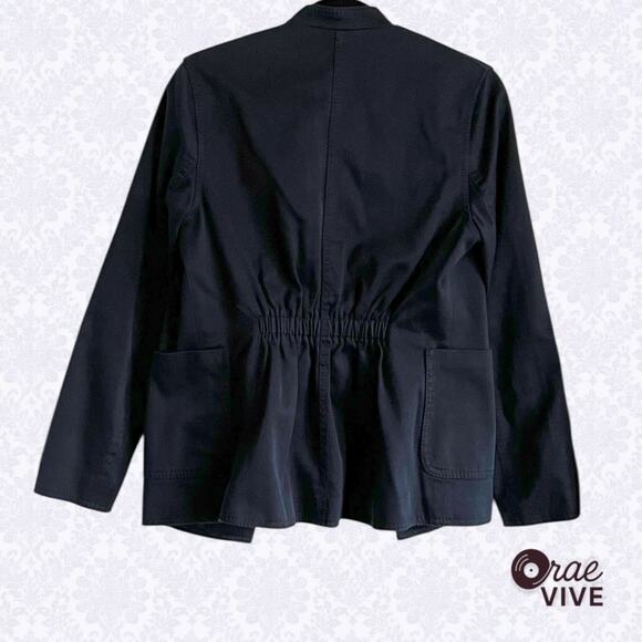 Title: H&M Navy Military Style Blazer Women's 8 Gold Button Nautical Jacket - Picture 2 of 4